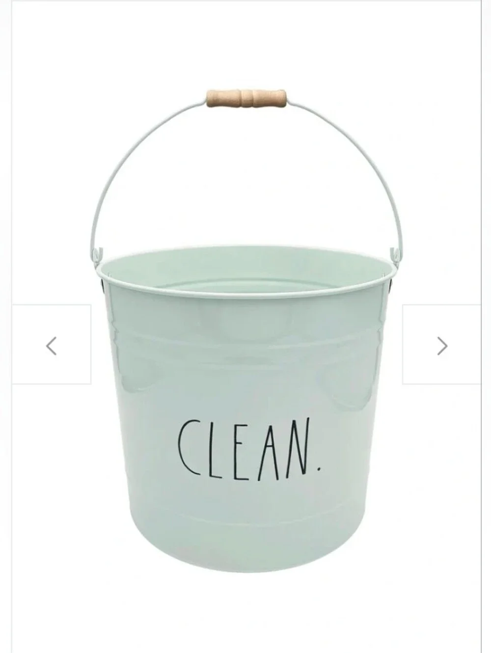 NWT Rae Dunn “CLEAN” Tapered Circular Metal Mop Bucket